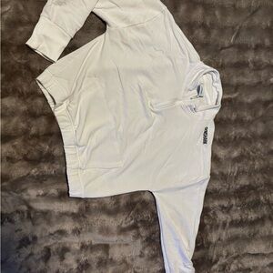 Gymshark White Zip Pullover